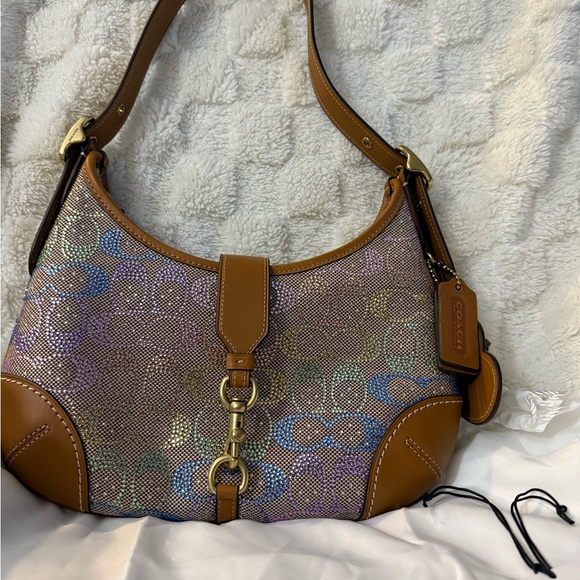 Coach Rainbow Candy Crystal Hamptons Hobo Bag - Picture 5 of 16